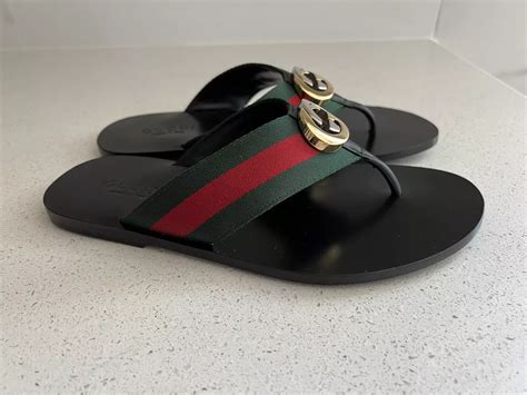 flip flops gucci top view|gucci flip flops tiktok russian.